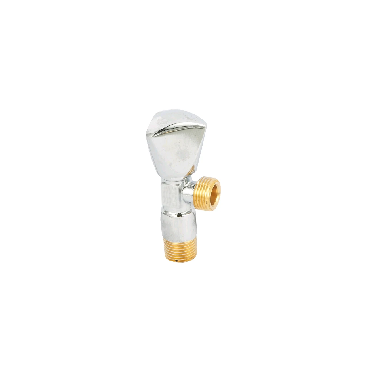 Low price double color brass thread for Toilet brass angle valve