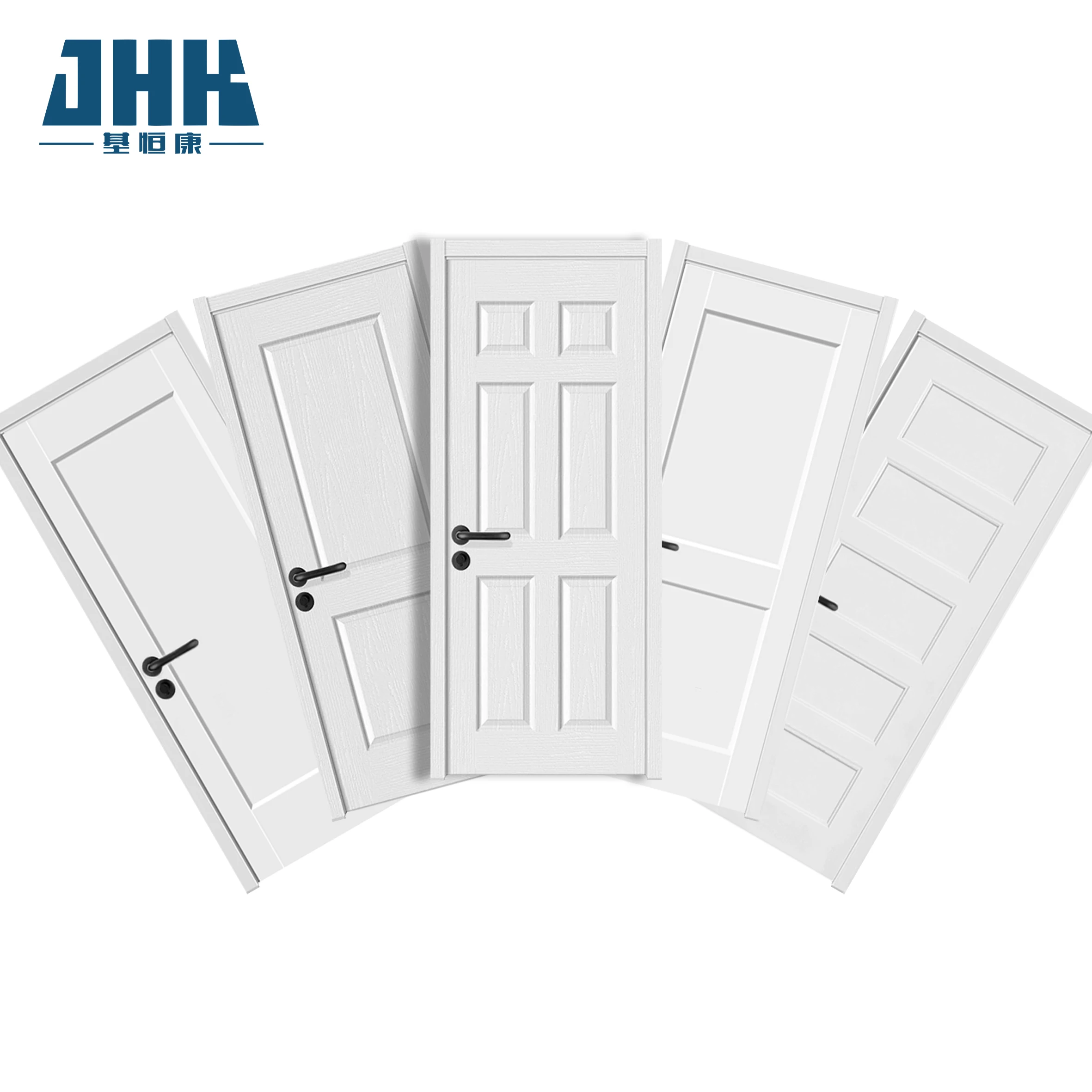 JHK простая литая панель mdf HDF деревянная белая грунтовка полые внутренние двери для проектов и оптовая продажа