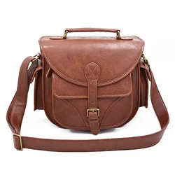 fashion multifunction vegan leather dslr camera bags handbag crossbody for women