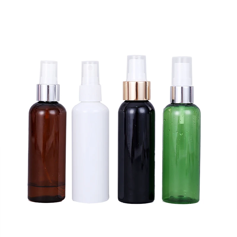 wholesale 30ML 100ML Black Plastic Spray Bottles Men Sprayer Empty Perfume Lotion Cosmetic Containers 10ml 20ml 50ml 60ml