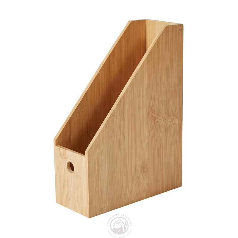 100% Bamboo Premium Quality office desk accessories Magazine File Holders  Magazine Rack