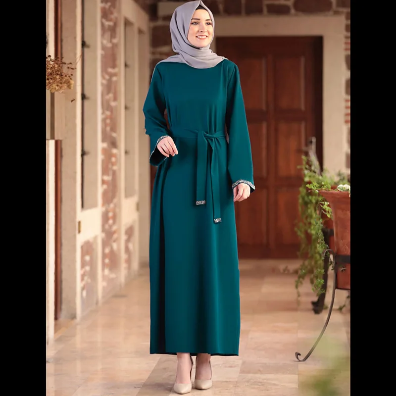 Muslim Middle Eastern Women Dubyabaya Long Dress Arabic Women Muslim Dress