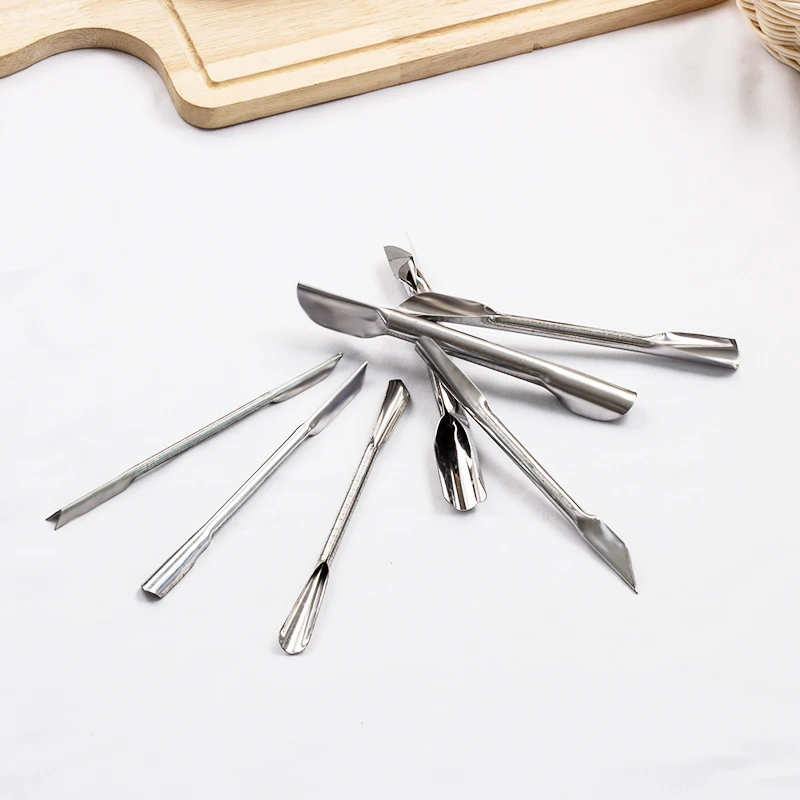7pcs stainless steel knife carving chisel carving tools set metal carving tools set