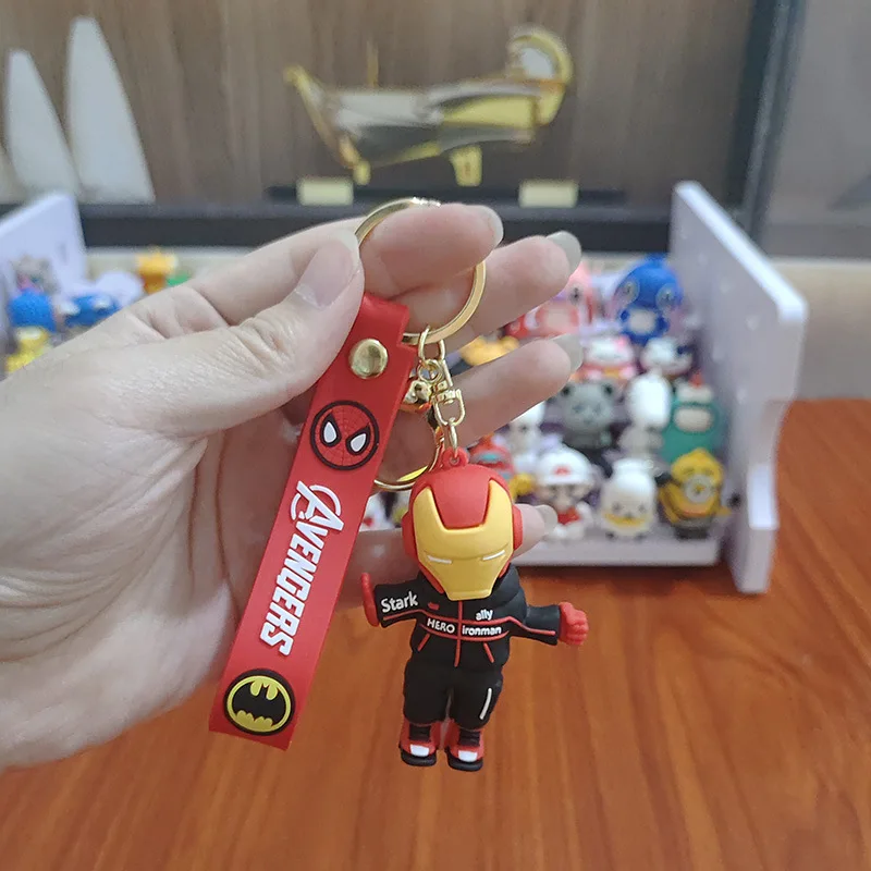 wholesale Super hero Hot sale 3D PVC Keychain Car Key Chain Bag Pendant Pendant Keychain