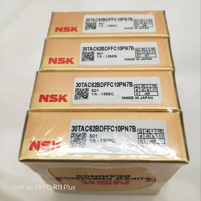 Japan nsk 40tac ball screw bearing NSK 40TAC72BSUC10PN7B 40x90x15 mm