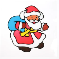 wholesale ponny christmas window sticker static cling custom xmas