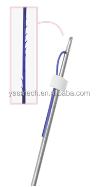 Best selling 100% aBsorbable Hskinlift pdo face lift barbed cog thread pdo 4d cog blunt 19G 21G 100mm lifting thread