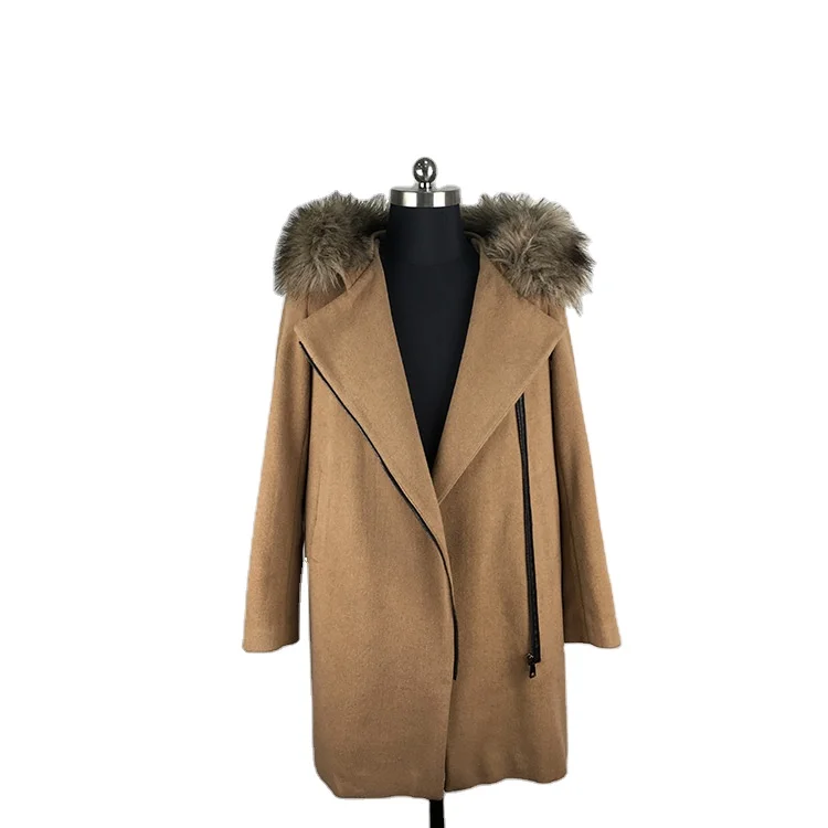 YCJ110-Hot sale faux fur collar women coats plus size women winter overcoat long jacket outwear