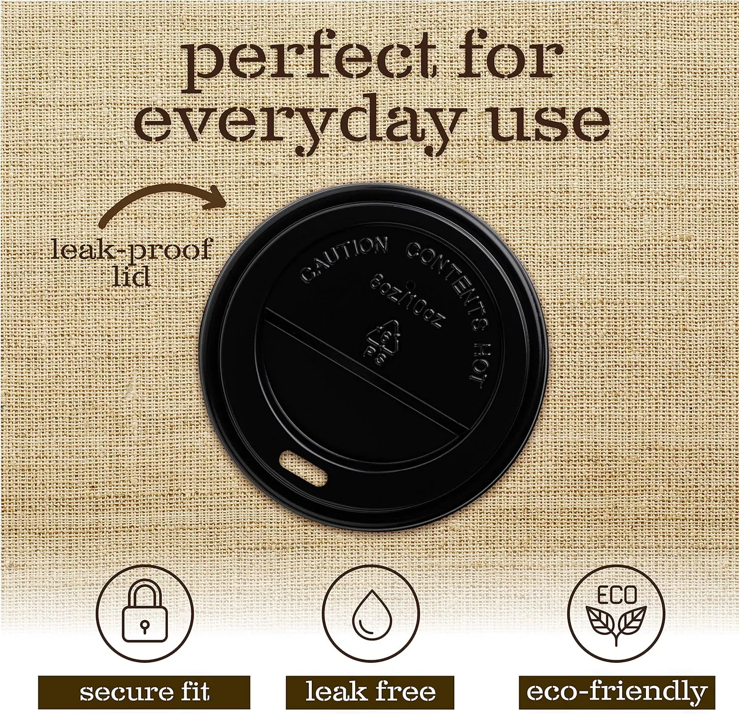 China High Quality Hot Coffee Lid Made Cup Cover Wholesale Plastic Cups PP Lids for Coffee Cup Packaging