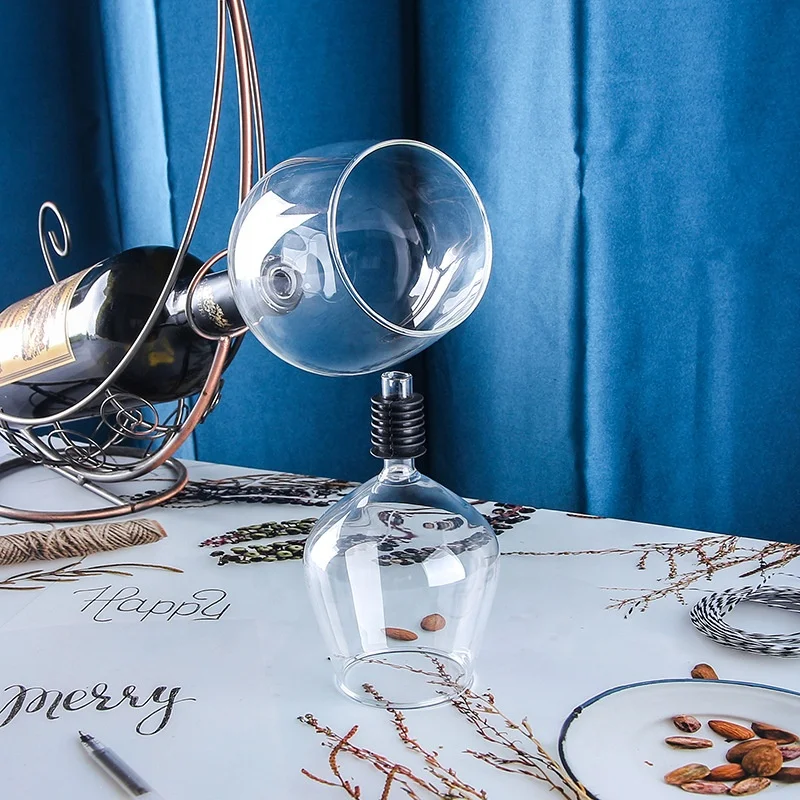 New Design Wholesale Price Home Goods ISO Wine Decanter with Silicone Seal Wine tasting Glasses