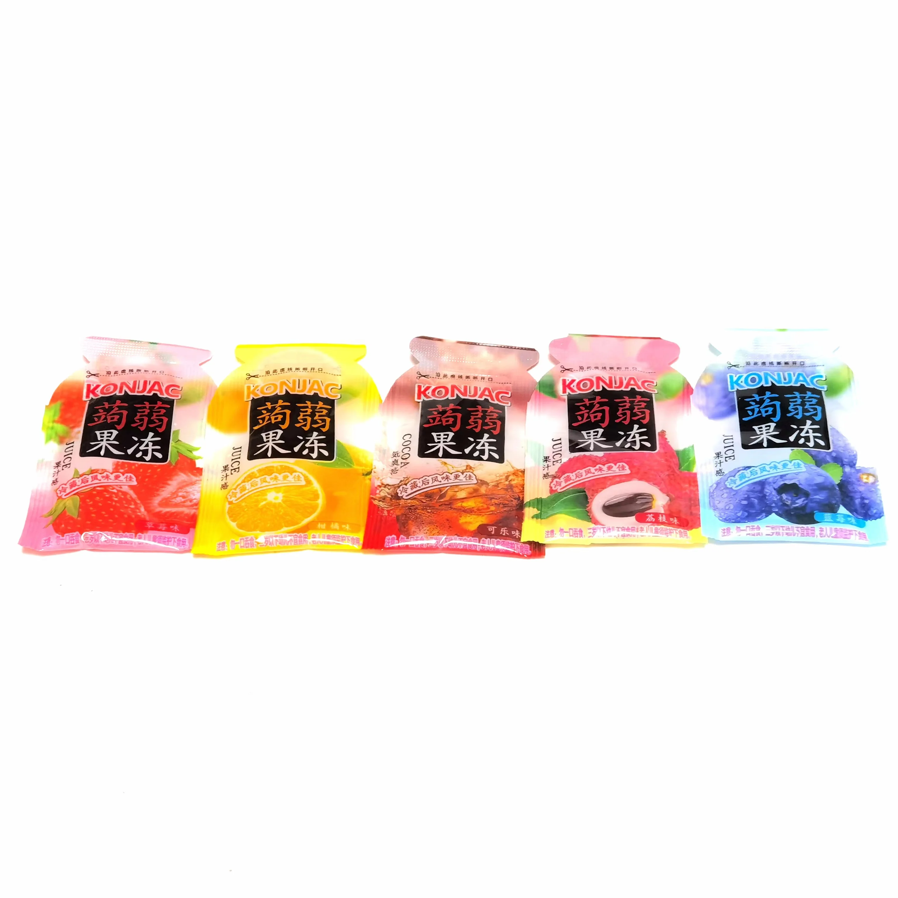Hot selling jelly Wholesales directly factory mini pack fruit flavored Konjac jelly