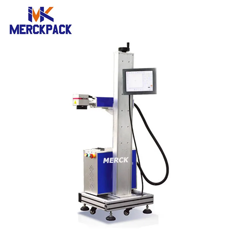 30W Laser Date Printer for Sale Laser Printer for Plastic Bottle /Metal