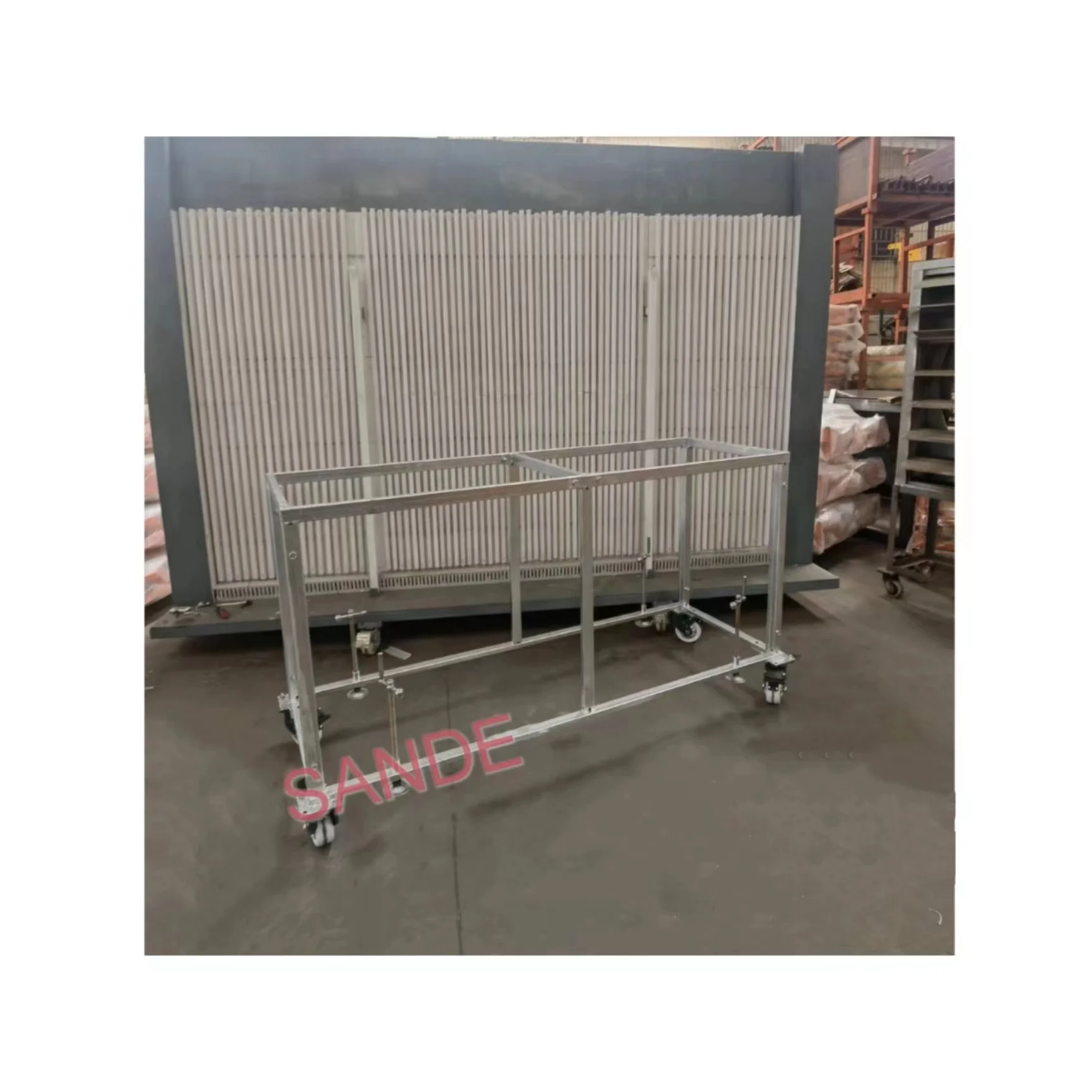 sande sale industrial metal Granite Marble Fabrication stainless steel work table with wheels