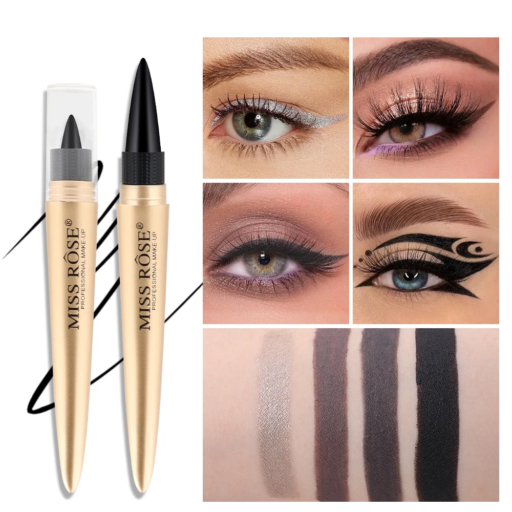 Custom Logo Gel Eyeliner Organic Long Lasting Creamy Eye Liner Pen Waterproof Private Label Soft Cream Eyeliner Kajal Pencil