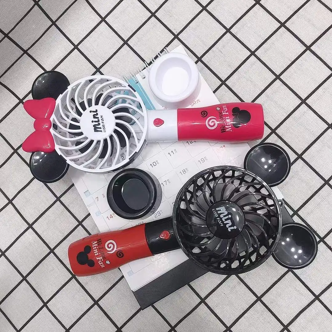 Портативный Симпатичный мини-вентилятор с Микки Минни