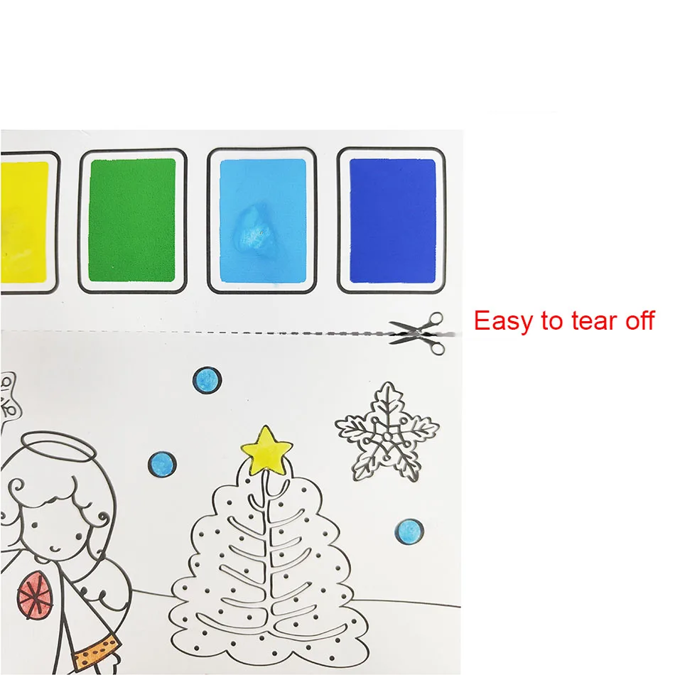 Custom Paint with Water Books Drawing Toys Watercolor Painting Paper Mess Free Coloring Book Arts and Crafts Gifts For Kids