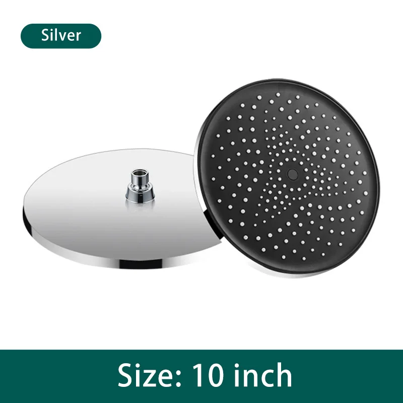 Over power rotating black abs luxury handheld modern massage portable bathroom shower head set rainfall rain top shower head