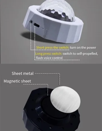 Portable Stage Lamp Portable Led Car Atmosphere Lights for Christmas birthday Wedding Club Karaoke Decorations etc