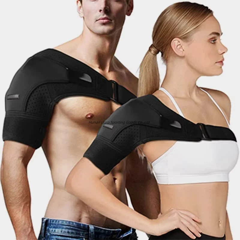 Adjustable Shoulder Support Brace with Pressure Pad for Men Women Fits Right or Left Shoulder