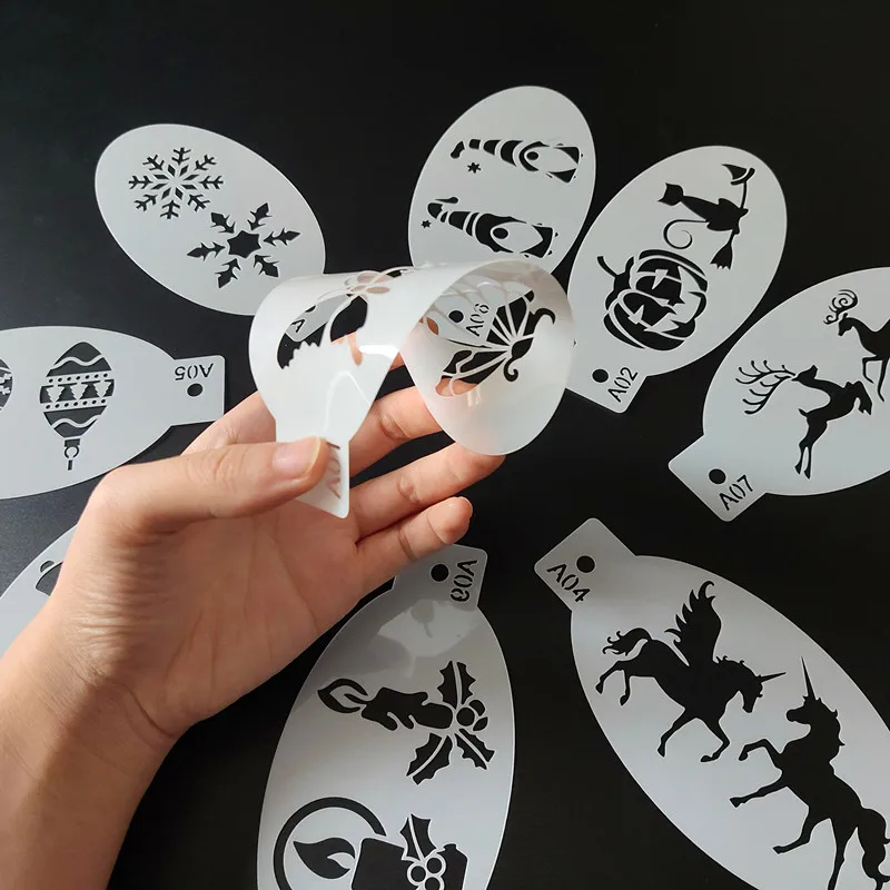 Plastic Drawing Templates Hollow Drawing Template For Halloween Makeup