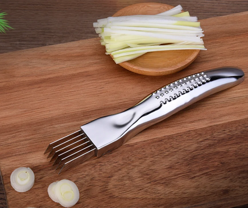 2022 New design multi specification simple design flowering spring onion cutter shred silk knifes