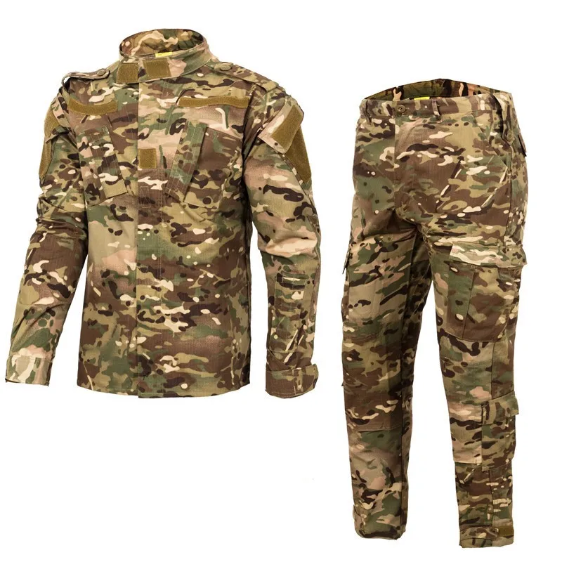 Wholesale ACU camouflage uniform outdoor clothing CP combat  security  guard uniform set  tactic uniforms suit faca de combate