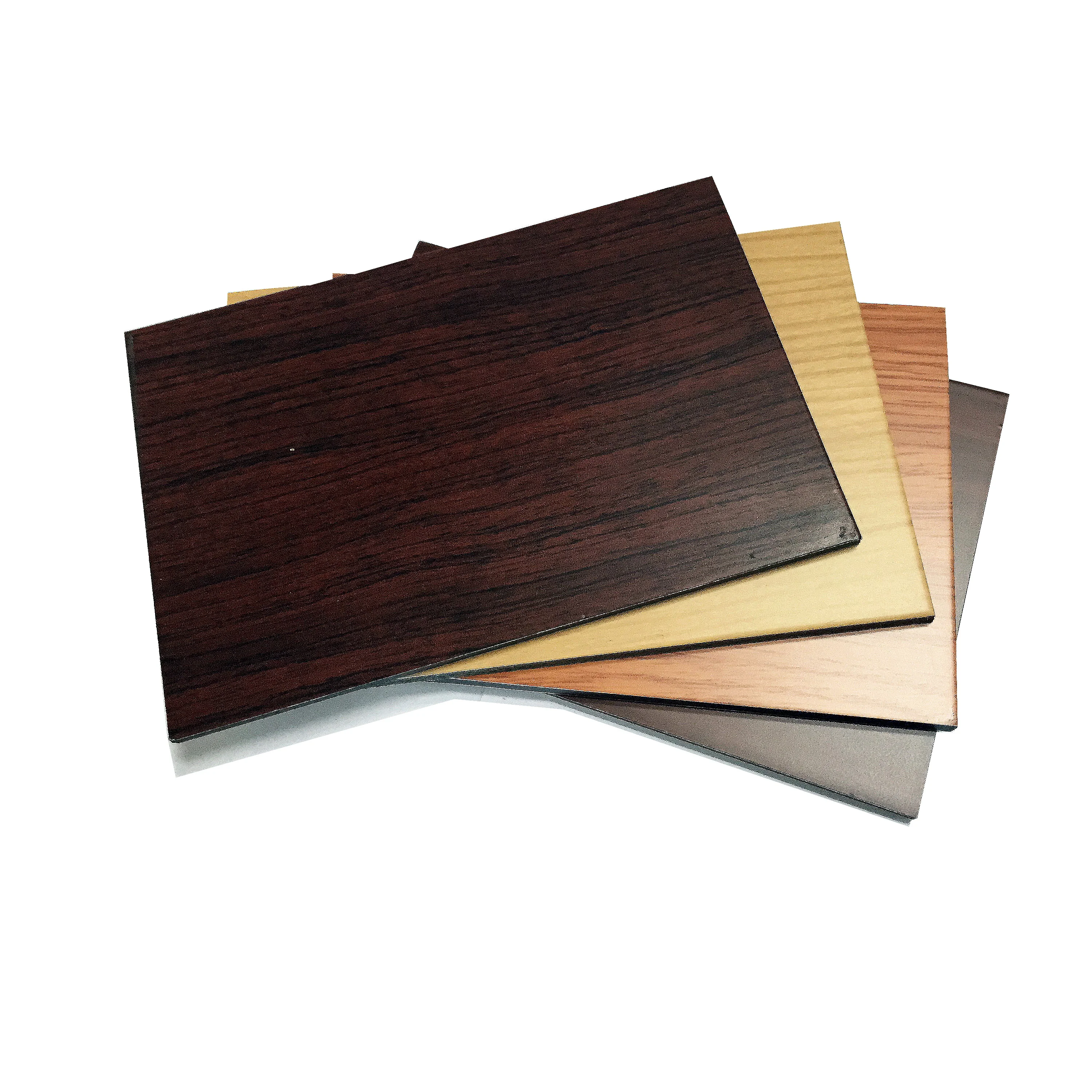 wood plastic composite wall panel 3mm 4mm pe pvdf coating acp decoration wall panel