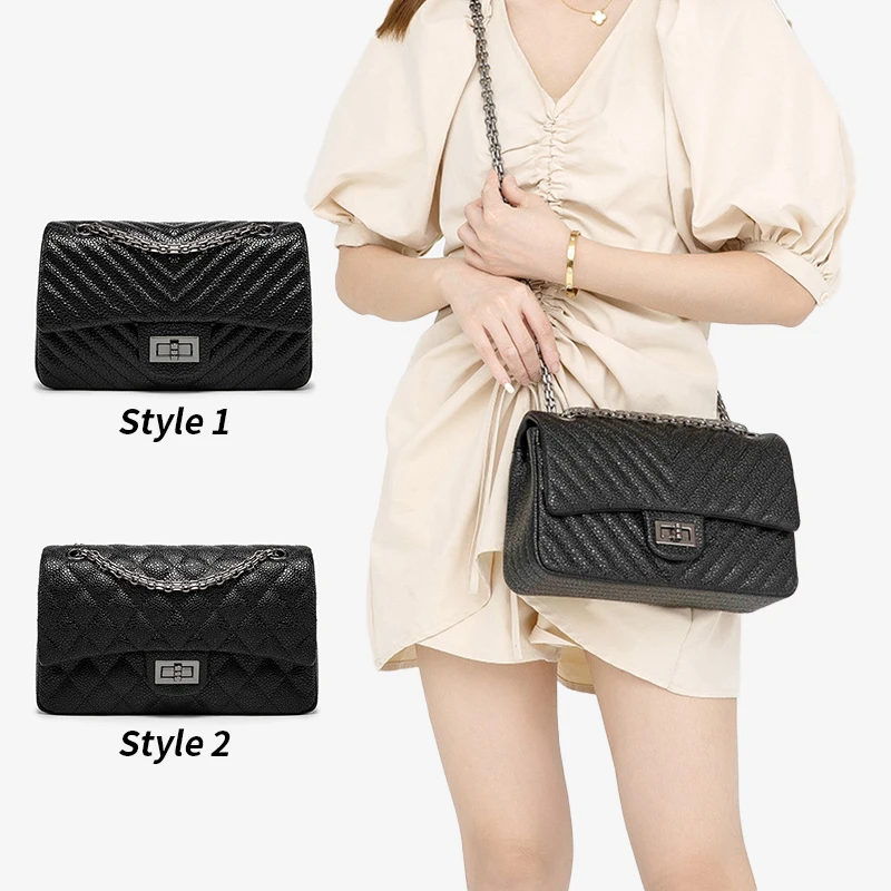 Luxury famous brands women shoulder purses sling bag crossbody ladies hand bag caviar leather handbag