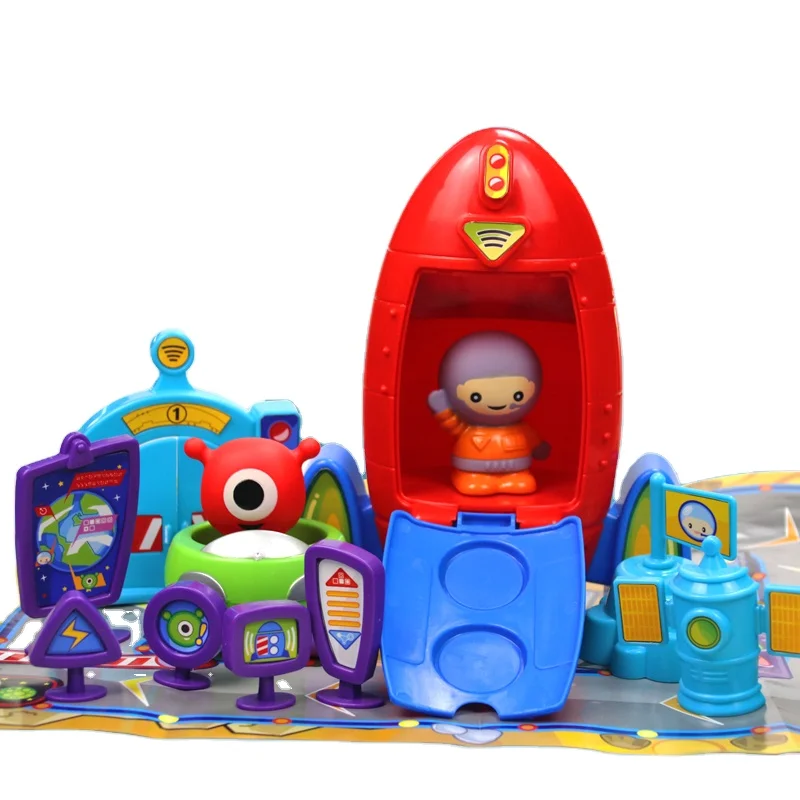 New Plastic Kids Educational Space Toys Role Play Astronaut Rocket Space Shuttle Toy