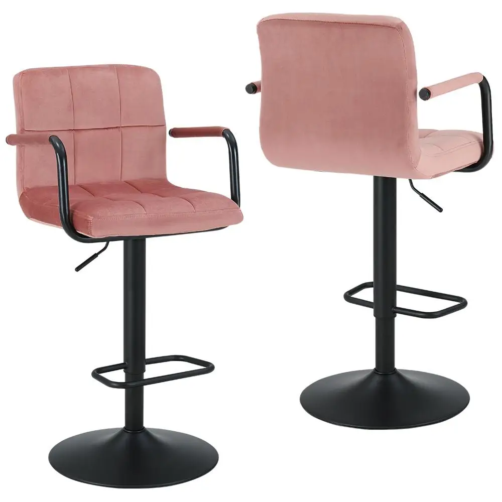 Барный стул с поворотной спинкой регулируемое розовое кресло из полиуретана винный бар коммерческая мебель Современная Коммерческая Клубная