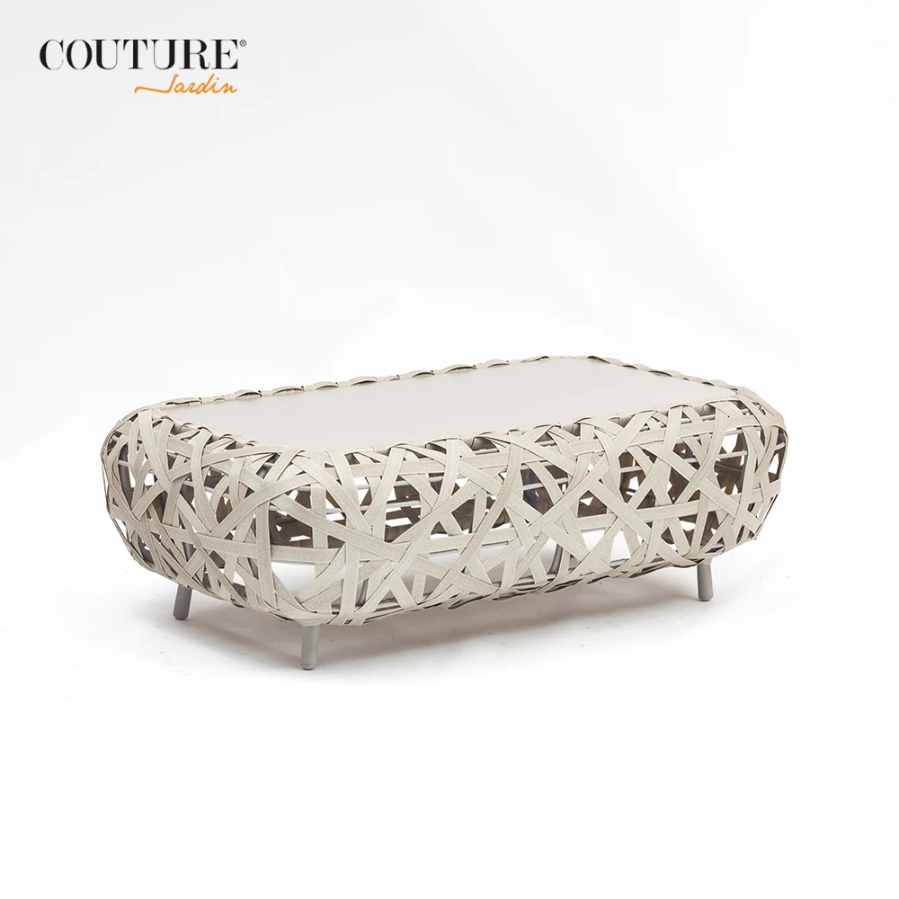 Couture Luxury Hotel Design Garden Rattan Outdoor Furniture Alum Wicker Single Rattan Sofa Set