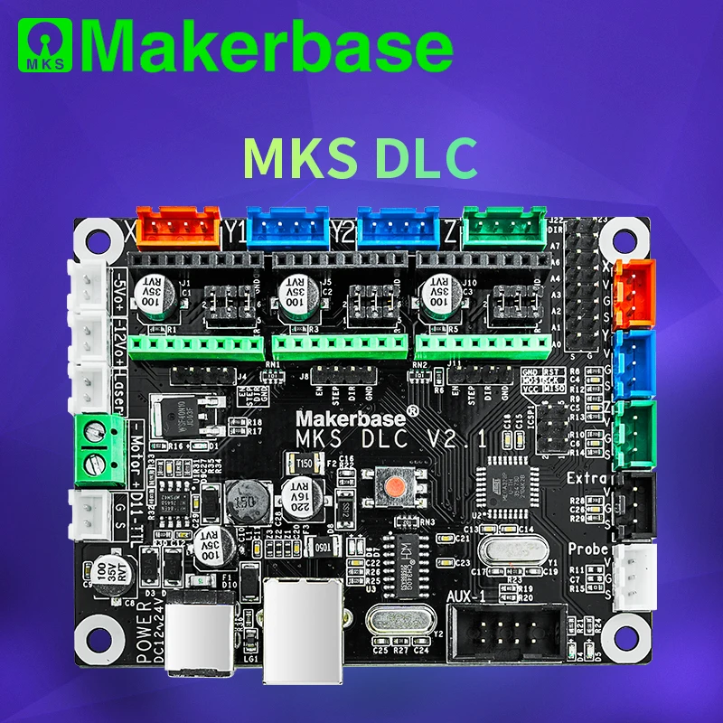 Makerbase MKS DLC Motherboard 3D Printer Writing Machine CNC Engraving Laser Engraving GRBL Control Board