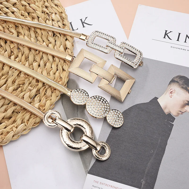 Ladies Dress Waist Chain Belt luxury Metal Belt metal Women Belt For Dress