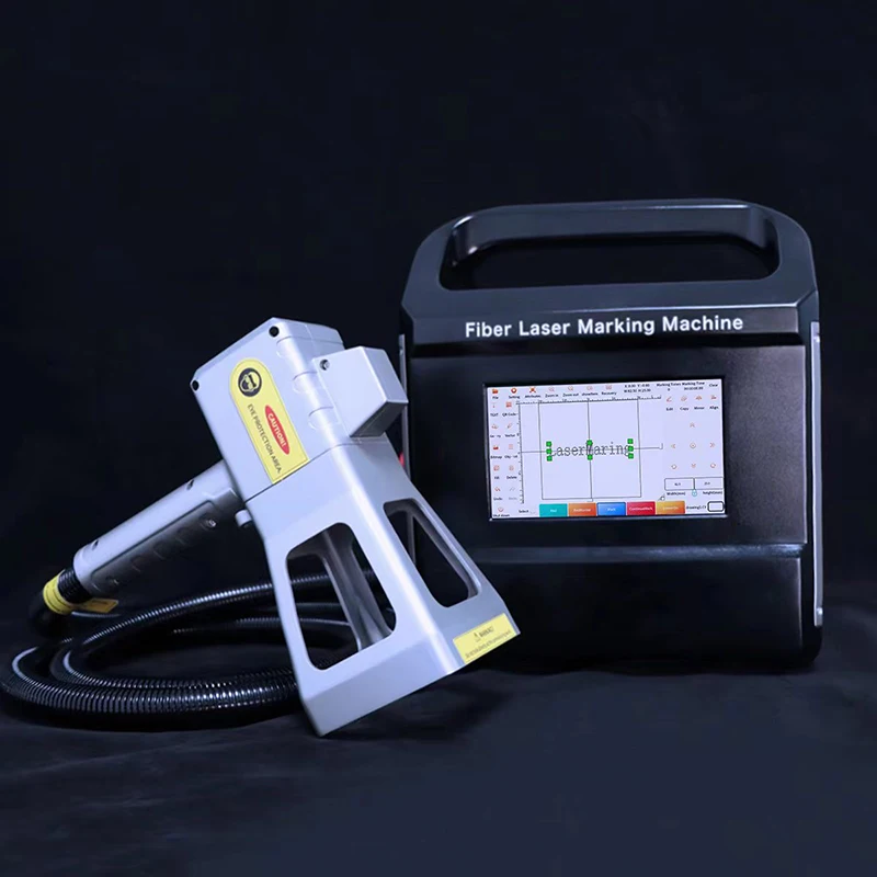 Portable Engraving Printing Marking Machine for glass wood plastic  Automotive Mini hand held laser date and bar code printer