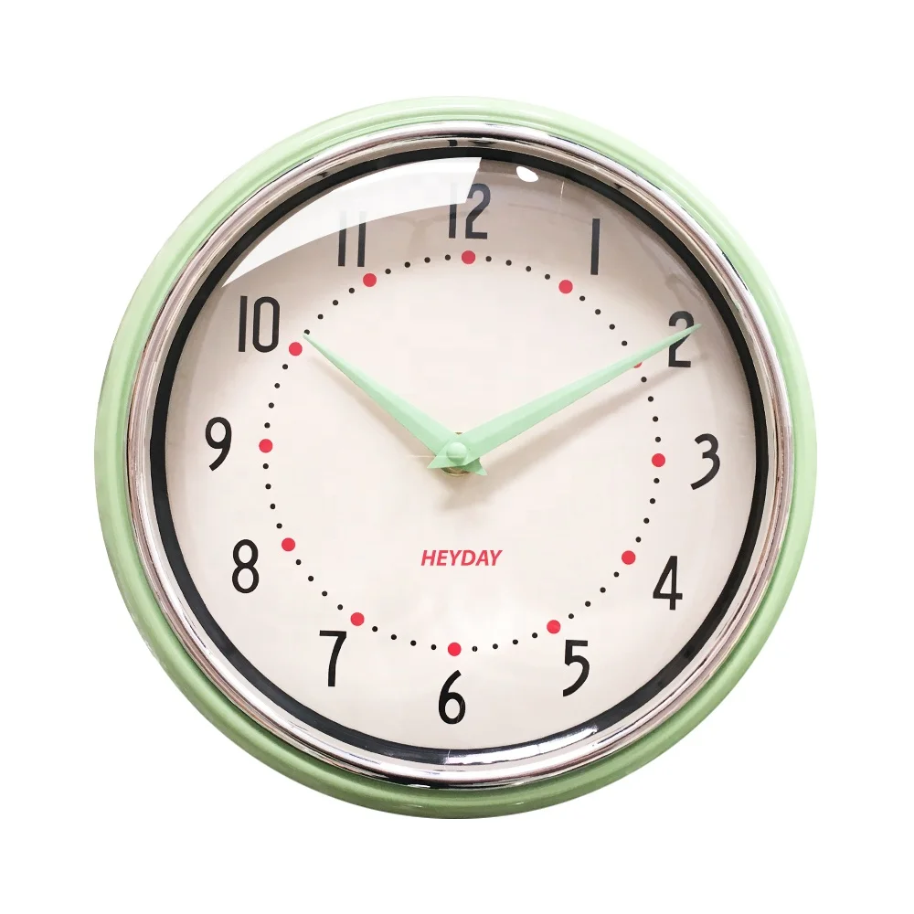 Analog Quartz  Metal Clock Design with Sugar Colors