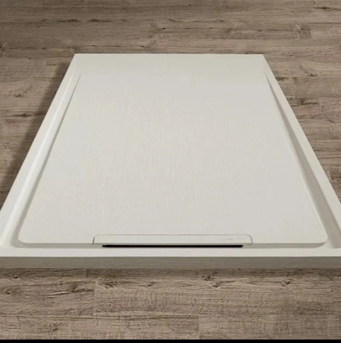 Rectangle Bathroom White Acrylic Resin Freestanding Shower Tray Fiberglass Shower Base Shower Pan