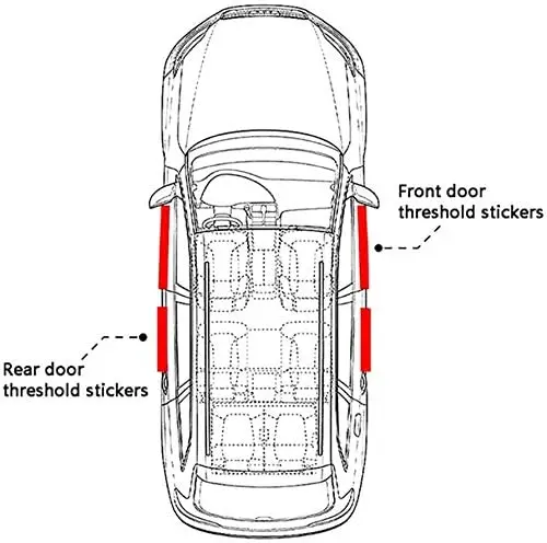 4pcs Compatible with Chery Car Door Sill Scuff Guard Welcome Pedal Protect Anti-Kick Scratch for Cars Doors Sill Plate For Chery