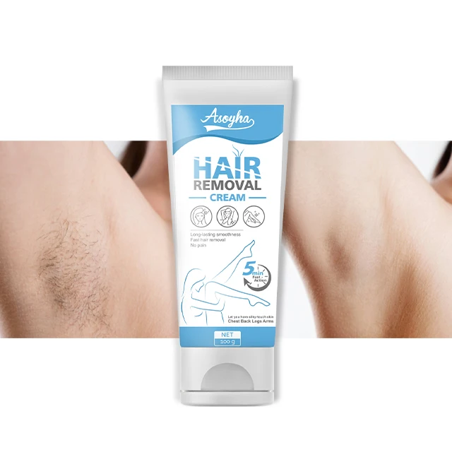 Private Label Best Depilatory Men Women Permanent Natural Hair Removal Cream For Removal Armpit Legs Hair Body Care Shaving