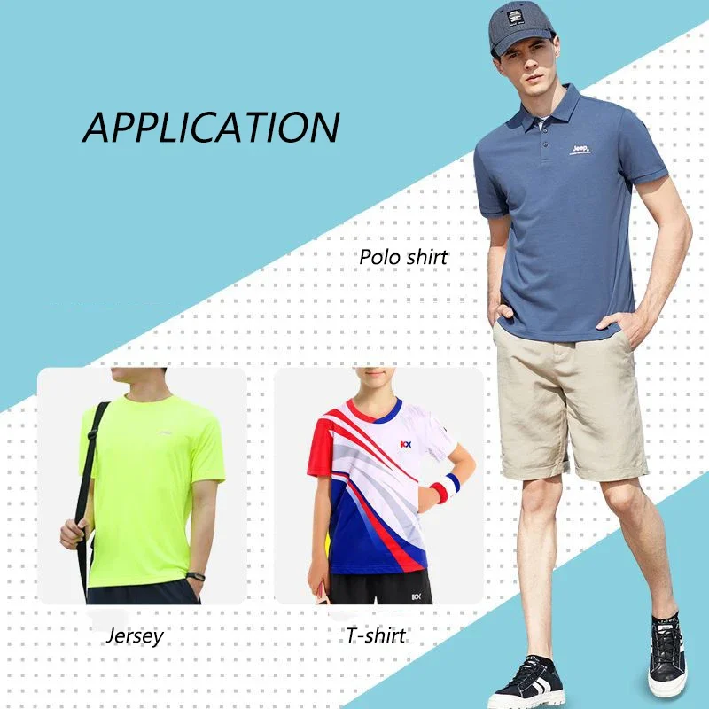 Eco-friendly GRS 100% Polyester Pique Fabric Bangladesh Mesh Yarn Fabric For Men Polo Shirt Clothing