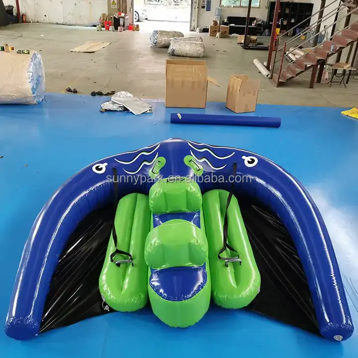 Новый дизайн водные игры надувные буксируемые летающие Manta Ray трубки