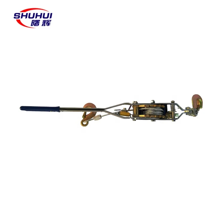 Heavy Duty Chain Type Tightener Hand Puller Chain Tensioner with Two Hooks Ratchet Puller