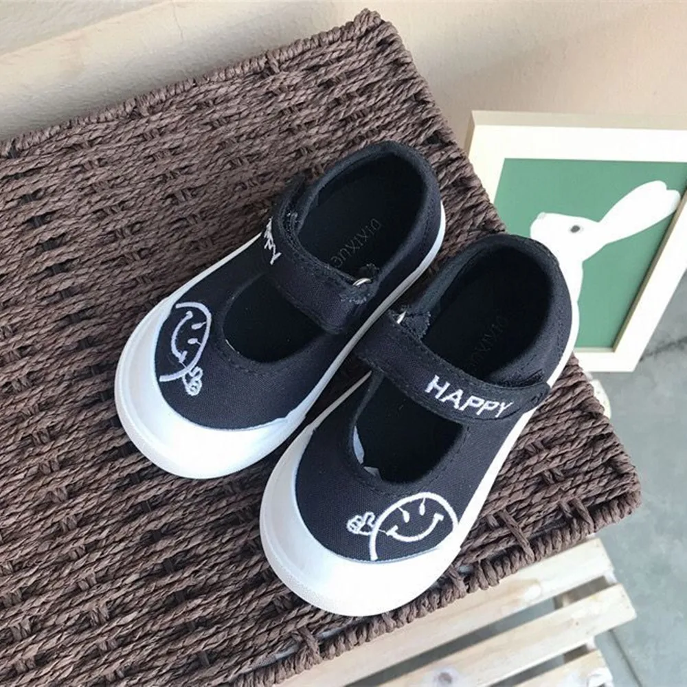 New Arrival Children Canvas Shoes Girl Fashion Cartoon Casual Sneaker