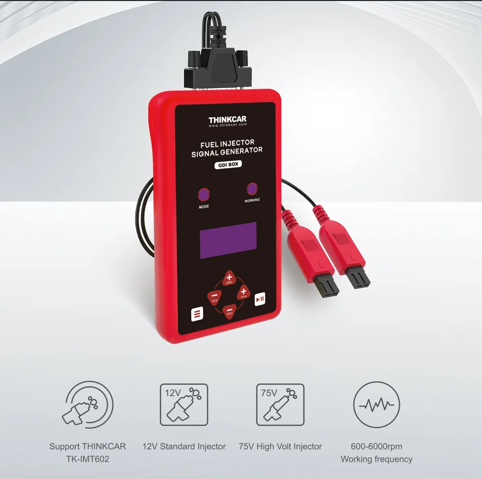 THINKCAR GDI FUEL INJECTOR SIGNAL GENERATOR Fit for All Gasoline and Diesel Car Support 12v/75v standard Injector