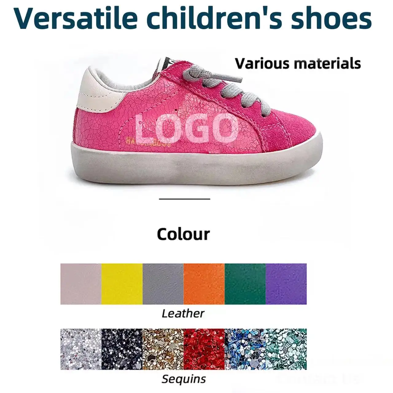 Latest Leopard Toddler Girls Sneakers Fashion Little Kids Sports Star Shoes Children Footwear Casual Custom Made Shoes