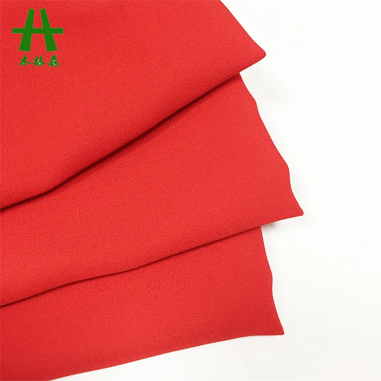 Mulinsen Textile 75D 100% Polyester Woven Georgette Chiffon Moss Crepe Fabrics