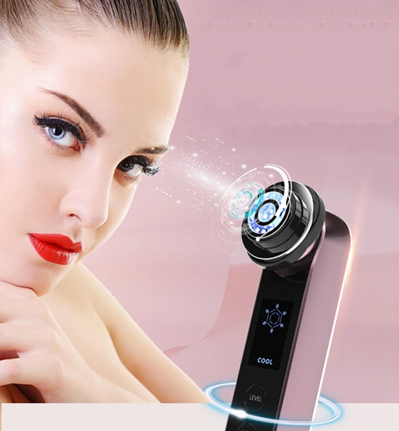 Electric Photon Vibration Face-Lifting Instrument Cooling Thermal RF Ems Micro-Current Face-Lifting Device With Pad
