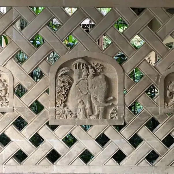 Bali Stone Wall Carving : Hand Made Bali Natural Stone Wall Carving Limestone Relief Stone Sculpture Decoration