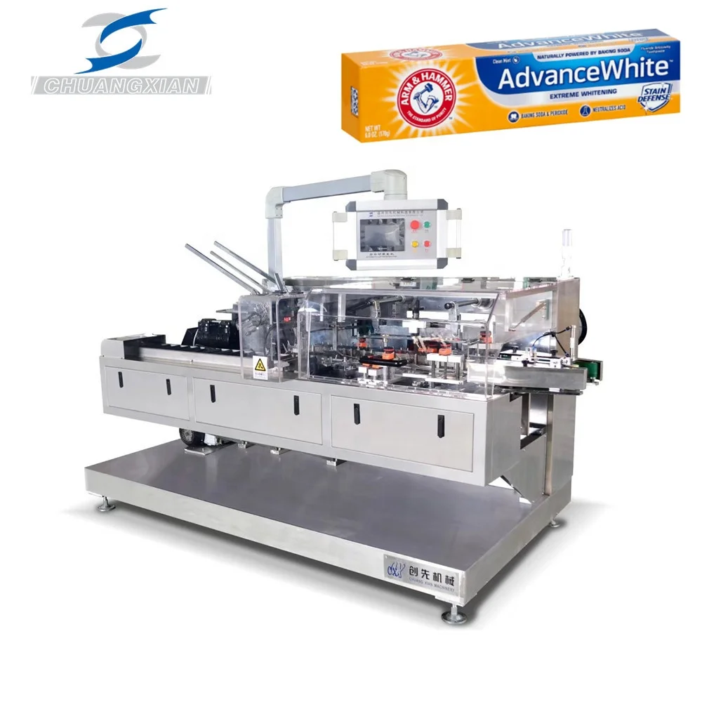 
Automatic Horizontal Intermittent Mechanism Toothpaste Tube With Leaflet Box Cartoning Machine 