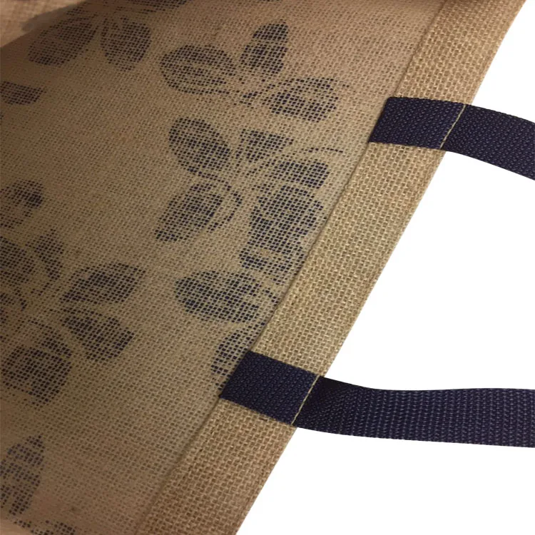 
Manufacturers wholesale cheap high quality custom design printed shopping tote jute bags 