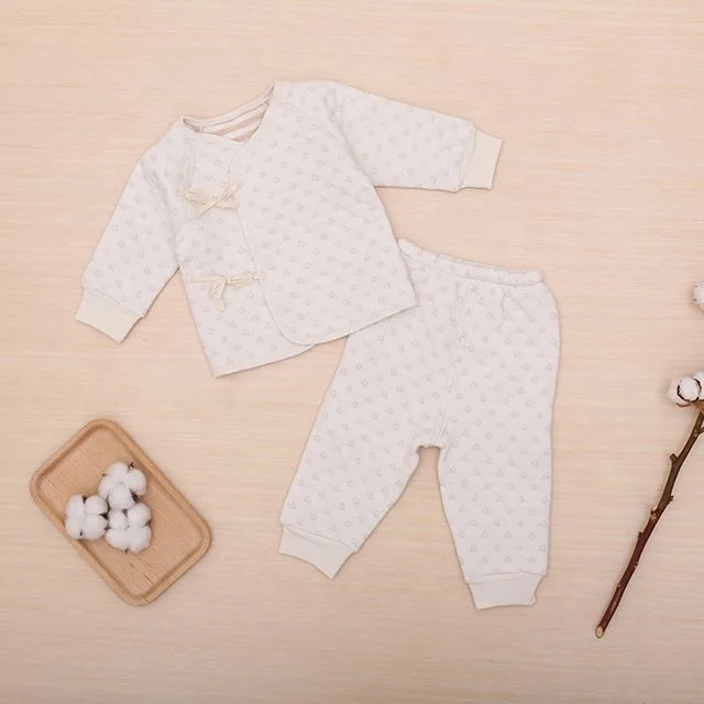 WF80907 2022 Organic cotton Baby Clothes Long Sleeve Knitted Baby sandwach Boy Romper Suits